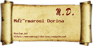 Mármarosi Dorina névjegykártya